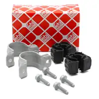 2x febi Stabilisatorlager 19mm + Halter f&uuml;r VW Golf 5 6 Passat B6 B7 Tiguan Touran hinten