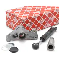 febi Tensioner Arm Kit for V-ribbed Belts for MERCEDES W202, S202, W124, W210, W638 (OM601-606)