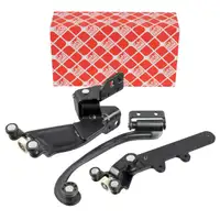 3x febi Rollenf&uuml;hrung Schiebet&uuml;r f&uuml;r FIAT Doblo 263_ unten + mitte + oben rechts