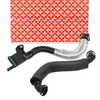 2x febi Schlauch Kurbelgeh&auml;useentl&uuml;ftung f&uuml;r VW Golf 5 GTI Passat B6 Tiguan A3 8P 2.0 TFSI