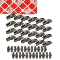 24x febi Kipphebel + Ventilst&ouml;&szlig;el f&uuml;r BMW E46 E90-93 E39 E60/61 E63/64 E38 E65-67 X3 M57