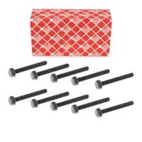 10x febi 18162 Schraube M10x80 Hauptlager für AUDI CUPRA FORD VOLVO VW