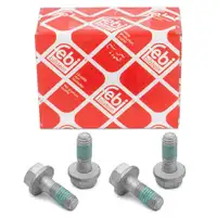 4x febi Schraube M10x1,5 Bremssattel f&uuml;r BMW E81 F20E46 E90 F30 E28 E34 X1 X3 34203414763