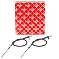 2x febi 193686 Handbremsseil für MERCEDES 190 W201 E-Klasse W124 S124 C124 A124 hinten