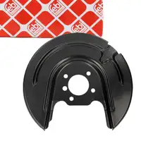 febi Spritzblech Bremsscheibe f&uuml;r VW Golf 7 A3 8V Q2 GA Ateca Leon 5F Karoq hinten rechts