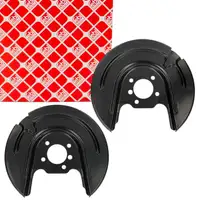 2x febi Spritzblech Bremsscheibe f&uuml;r VW Golf 7 A3 8V Q2 GA Ateca Leon 5F Karoq hinten