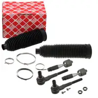2x febi Spurstange + Kkopf + Manschette f&uuml;r AUDI A4 8E B6 B7 bis Fgst. 8H5014476 vorne