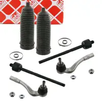 2x febi Spurstange + Kopf + Manschette f&uuml;r MERCEDES C-Klasse W204 S204 C204 C/A207 vorne