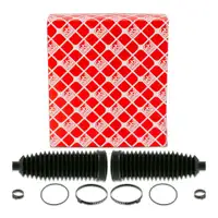 2x febi 22628 Faltenbalgsatz Lenkmanschette f&uuml;r BMW 5er E60 E61 7er E65-67 X3 E83 X5 vorne