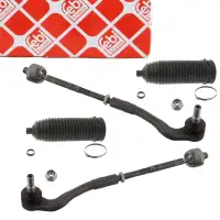 2x febi Spurstange + Spurstangenkopf + Manschette f&uuml;r MERCEDES W203 S203 C/A209 vorne