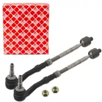 2x febi 29321 Spurstange + Spurstangenkopf f&uuml;r BMW 7er E65 E66 E67 vorne 32216756368