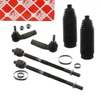 2x febi Spurstange + Kopf + Manschette f&uuml;r VW Golf 7 Passat Sharan 7N Tiguan Touran vorne