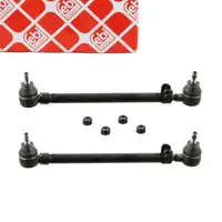 2x febi 06595 Spurstange Lenkstange f&uuml;r MERCEDES-BENZ W123 S123 C123 S-Klasse W116 vorne