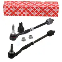 2x febi Spurstange + Kopf f&uuml;r BMW 5er F10 F11 F07 6er F12 F13 F06 7er F01-F04 vorne