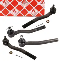 4x febi Spurstangenkopf Spurstangengelenk f&uuml;r JEEP Grand Cherokee 2 vorne unten + oben