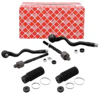 2x febi Spurstange + Kopf + Manschette f&uuml;r BMW 3er E46 316-330i 318-330d Z4 E85 E86 vorne
