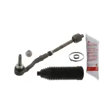 2x febi tie rod + end cap + boot for BMW F10/11/07, F12/13/06, F01-04, X6, E71, E72 (front)