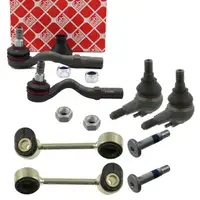 2x febi Spurstangenkopf + 2x Traggelenk + 2x Koppelstange f&uuml;r MERCEDES W210 S210 vorne