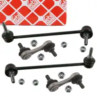 4x febi Koppelstange Pendelst&uuml;tze f&uuml;r BMW 5er E39 Limousine + Touring vorne + hinten