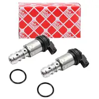 2x febi Steuerventil + Dichtungen Nockenwellen f&uuml;r BMW E81-88 E46 E90-93 E60 X1 X3 N40-46