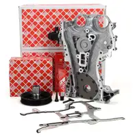 febi Steuergeh&auml;use + &Ouml;lpumpe + WaPu Riemenscheibe f&uuml;r OPEL Astra J Corsa D E B 1.2 1.4