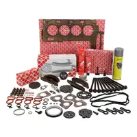 febi Motor + &Ouml;lpumpe Steuerkettensatz + ELRING 1,45MM Dichtungssatz f&uuml;r BMW 2.0D N47