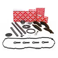 febi Steuerkettensatz + ELRING Ventildeckeldichtung f&uuml;r BMW E81-88 E90-93 E60 X1 X3 N47