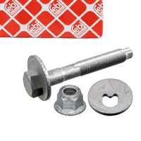 febi Sturzkorrekturschraube f&uuml;r VW Golf 5-8 Passat B6-B8 AUDI A1 A3 SEAT Leon SKODA hinten