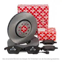febi Bremsscheiben + Bel&auml;ge + Sensor f&uuml;r VW Transporter T4 PR-1LB ab Fgst. Sharan 7M vorne