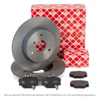 febi Bremsscheiben + Bel&auml;ge f&uuml;r FIAT Punto (176) (188) LANCIA Y (840) ab 07.1997 vorne