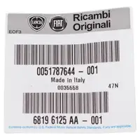 1x ORIGINAL FIAT Radkappe Radblende Zierblende 14 Zoll Silber 500 + C 51787644