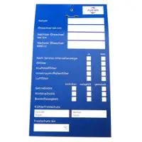 50x FUCHS &Ouml;lzettel &Ouml;lwechselanh&auml;nger &Ouml;lanh&auml;nger &Ouml;ldienstzettel Serviceanh&auml;nger