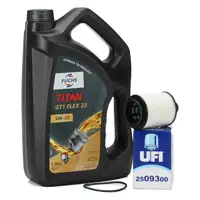 5L FUCHS Motor&ouml;l 5W30 + UFI &Ouml;lfilter f&uuml;r OPEL Astra J Corsa D Insignia A C 1.3/2.0 CDTi