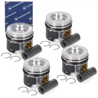 4x KOLBENSCHMIDT 40558610 Kolben f&uuml;r VW Golf 5 6 Passat B6 T5 T6 2.0 TDI 03L107065AD
