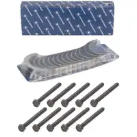 KOLBENSCHMIDT Crankshaft Bearing Kit + 14 Original Bolts for BMW N52, N53, N54, N55