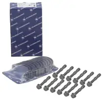KOLBENSCHMIDT Pleuellagersatz + 12x ORIGINAL Schraube f&uuml;r VW VR6 V6 R30 R32 Turbo