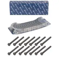 KOLBENSCHMIDT Pleuellagersatz + 14x ORIGNAL Schraube f&uuml;r BMW N52 N53 N54 N55