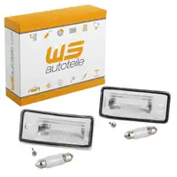 2x Kennzeichenleuchte + Glühlampe für AUDI A3 8P A4 B6 B7 A6 C6 A8 4E 4H Q7 4LB