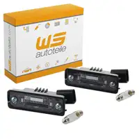 2x Kennzeichenleuchte + C5W Gl&uuml;hlampe f&uuml;r VW Passat B6 3C2 03.2005-11.2010