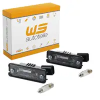 2x Kennzeichenleuchte + C5W Gl&uuml;hlampe f&uuml;r SEAT Leon SKODA Superb 2 VW Golf 5 Polo 9N