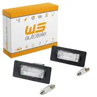 2x Kennzeichenleuchte + Gl&uuml;hlampe f&uuml;r AUDI A4 A6 SKODA VW Passat Variant 3C5 B6