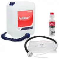10L HOYER AdBlue® NOX-Reduktionsmittel + Befüllschlauch + JLM SCR Anti-​Kristall 250ml