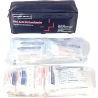 HOLTHAUS f&uuml;r Mini KFZ Auto PKW Verbandtasche Verbandskasten BLAU DIN13164-2022 MHD 02.2028