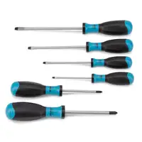3x HAZET 810SPC/6 Schraubenzieher Schraubendreher Satz 6-teilig Kreuz + Schlitz Set