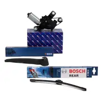 AIC Heckwischermotor VAICO Wischerarm BOSCH A281H Wischerblatt f&uuml;r VW 3C5 1.4 TSI 1.6