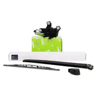 VALEO Heckwischermotor + AIC Wischerarm + Kappe + Wischerblatt f&uuml;r AUDI A6 C6 Avant