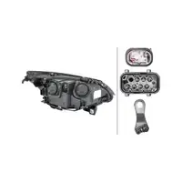 HELLA 1EF008673-071 HALOGEN Scheinwerfer f&uuml;r BMW 5er E60 E61 bis 03.2007 links