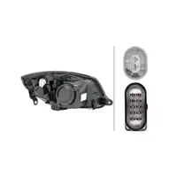HELLA 1EL247025-251 HALOGEN Scheinwerfer f&uuml;r SKODA Fabia 2 Roomster bis 03.2010 links