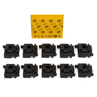 10x HELLA 8JA001909-001 Stecker Sockel Lampenfassung Halogen H4 R2 Brilux 3-Polig