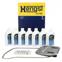HENGST Getriebefilter Satz + 7L ZF Getriebe&ouml;l f&uuml;r AUDI A4 B8 A5 A6 C7 A7 4G Q5 8RB 8HP55